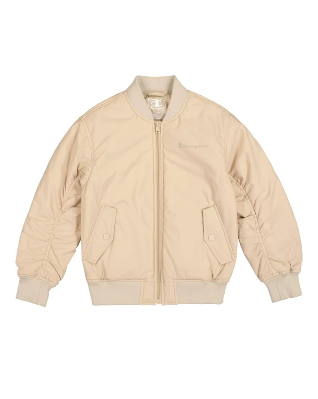 Champion Girl's Legacy Outdoor G (405042) -High-Neck Bomber Jacket, Brown (MS016), 15-16 Years