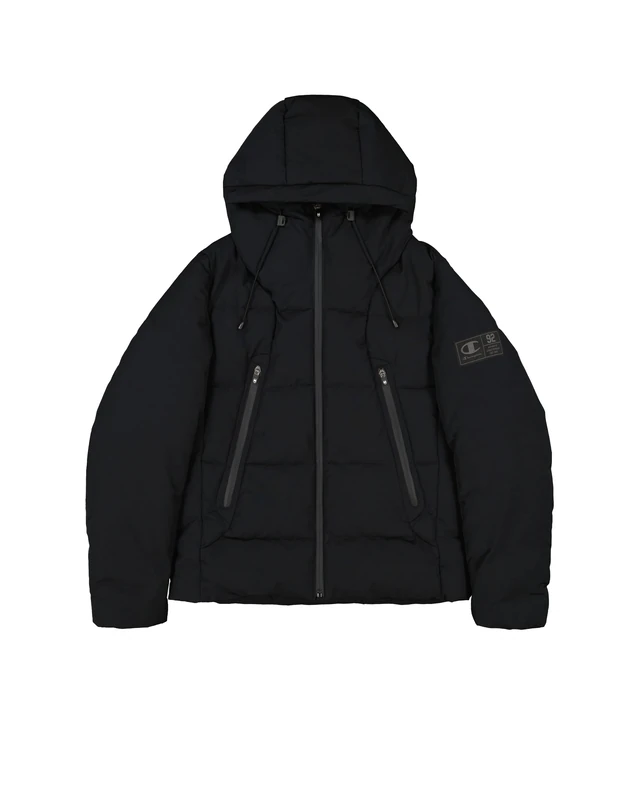 Champion Men's Legacy Outdoor Modern Sport (220352) -Wr Poly Cotton Woven 252gr High-Neck Jacket, Black (KK001), S