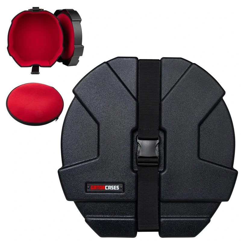 Gator Cases Grooves Roto Snare Case 14''x6,5'', molded, durable, weather-resistant, black (GPC1465SD)