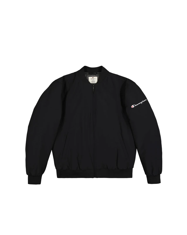Champion Men's Legacy Outdoor (220344) -Bonded Stretch Nylon 178gr High-Neck Bomber Jacket, Black (KK001), S - Image 1