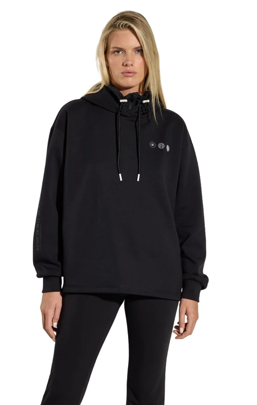 Champion Legacy C-Tech W (117515) - TCV Stretch Poly-Cotton Interlock Hoodie, Black (NBK), S Women's FW24, Black (Nbk), S