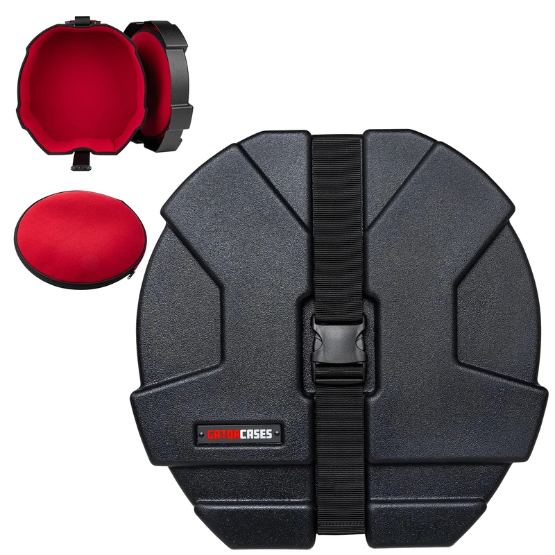 Gator Cases Grooves Roto Snare Case 14''x5,5'', molded, durable, weather-resistant, black (GPC1455SD)