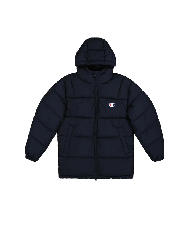 Champion Men's Legacy Outdoor Retro Sport (220350) -Wr Polyester Woven Cirè 144gr Hooded Jacket, Blue (BS501), M