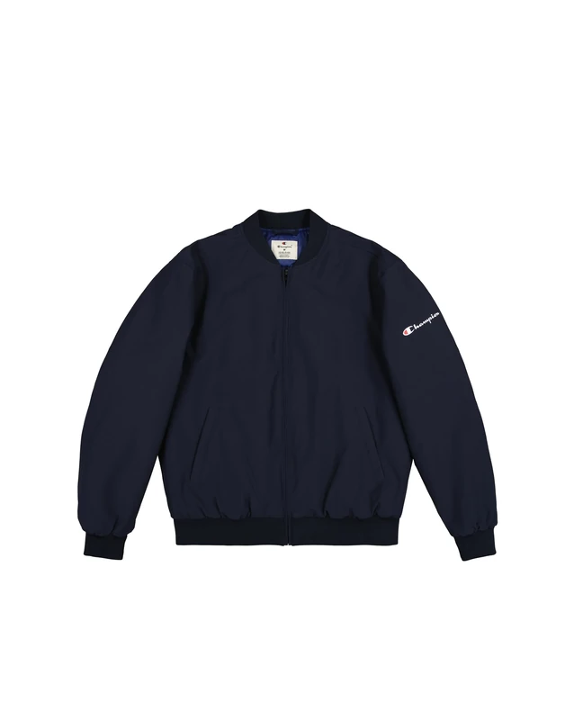 Champion Legacy Outdoor (220344) - Bonded Stretch Nylon 178 g High-neck Bomber, Navy Blue (NNY/MNB), XL Men FW24, Navy (NNY/MNB), XL