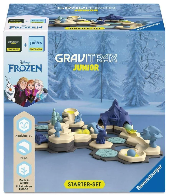 Ravensburger GraviTrax Junior Frozen Bundle - 71 Piece Set