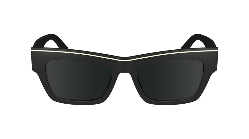 CALVIN KLEIN Jeans Unisex Adult Sunglasses CKJ24602S - Black with Solid Grey Lens