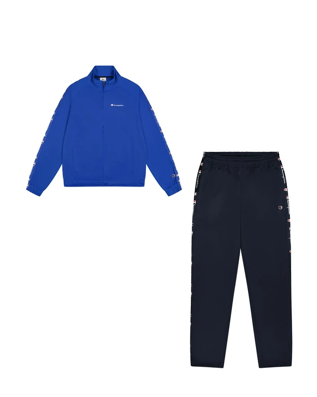 Champion Men's Tracksuit, Blue (BS008), S