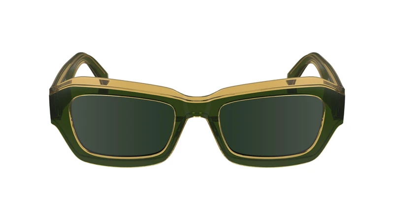 Calvin Klein Jeans Unisex Adult Sunglasses CKJ24608S - Forest with Solid Green Mirror Gold Lens - Image 1