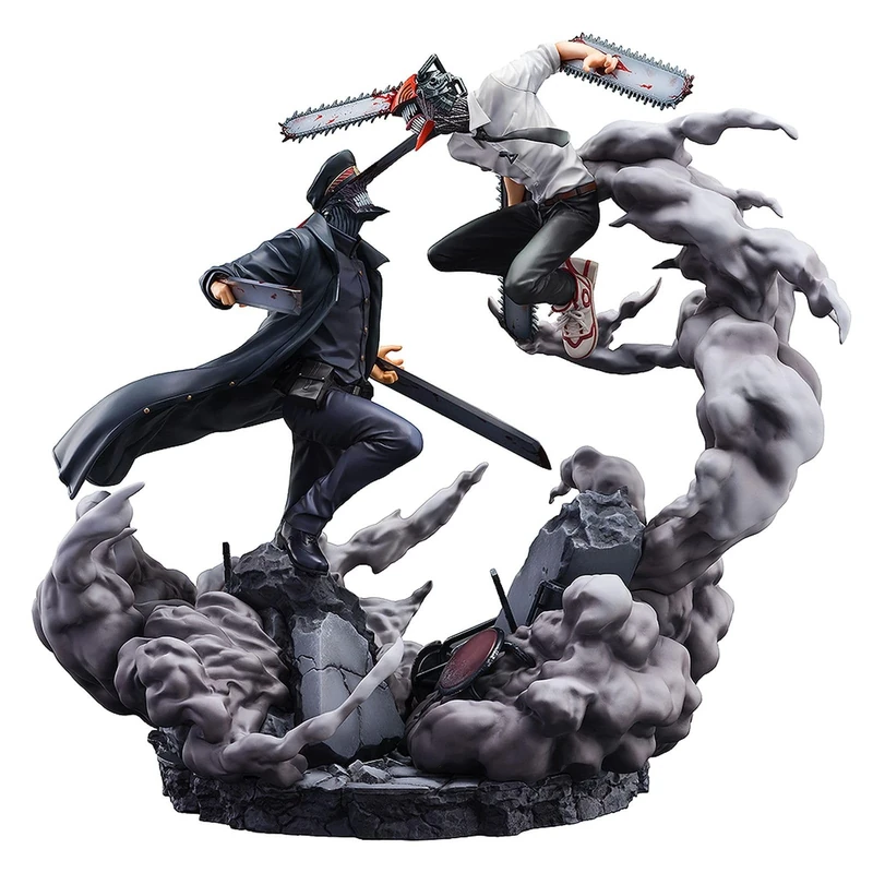 SEGA Chainsaw Man vs Samurai Sword Statue 26cm Chainsaw Man 1/7 Scale