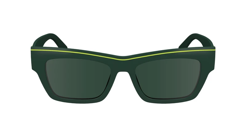 CALVIN KLEIN Jeans Unisex Adult Sunglasses CKJ24602S - Forest with Solid Green Lens