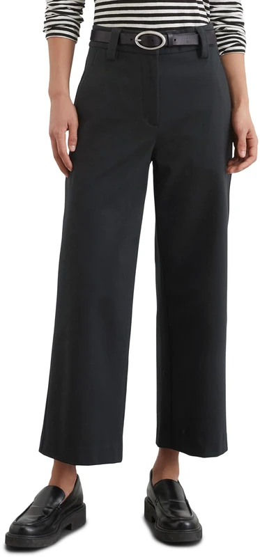 Marc OߴPolo Women's Wide Leg Culottes with Stretch, Black (Black), 8