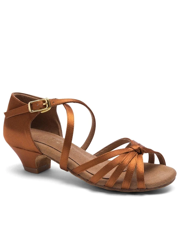 Capezio Silvia 1.25 Inch Ballroom Shoe, Cinnamon, 7.5 M Brown