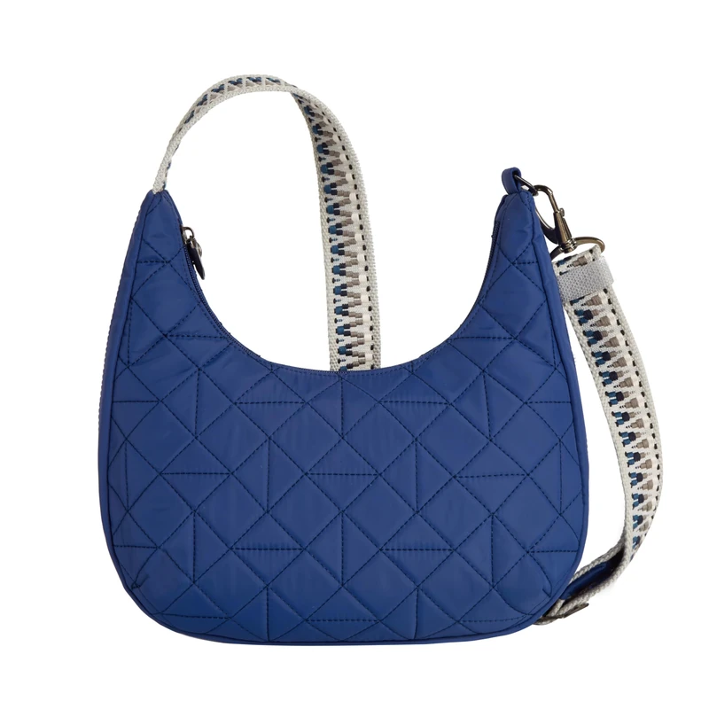 Travelon Unisex's Anti-Theft Boho Slouchy Crossbody, Lush Blue, One Size