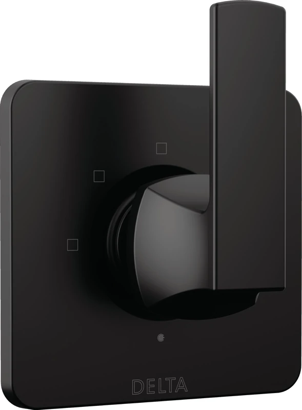 Delta Faucet Velum Black 3-Setting Diverter Trim Kit, Diverter Valve Kit, Black Shower Diverter, Matte Black T11837-BL (Valve Not Included) - Image 1