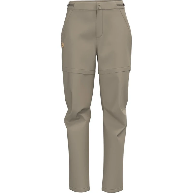Fjallraven 14200169-118 Abisko Hike Zip-Off TRS W Pants Women's Fossil Size 38/R