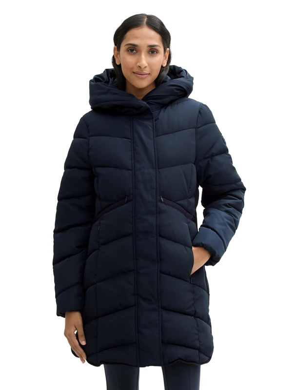TOM TAILOR Women's 1042914 Jacket, 10668-Sky Captain Blue, L, 10668 - Sky Captain Blue, L