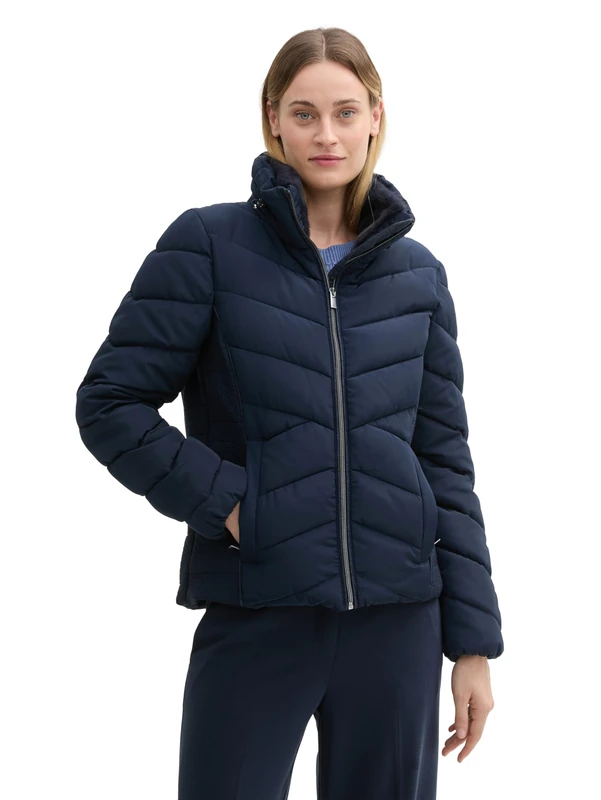 TOM TAILOR Women's 1042909 Jacket, 10668-Sky Captain Blue, 3XL, 10668 - Sky Captain Blue, XXXL - Image 1