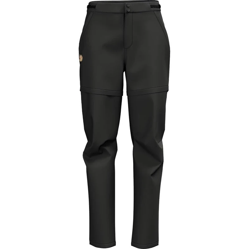Fjallraven 14200169-550 Abisko Hike Zip-Off TRS W Pants Women's Black Size 48/S