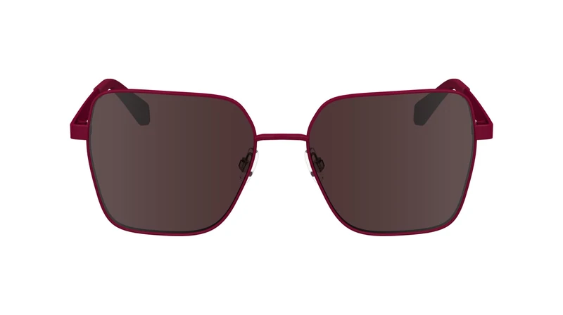 CALVIN KLEIN JEANS Women's Sunglasses CKJ24201S - Cherry with Solid Mauve Lens