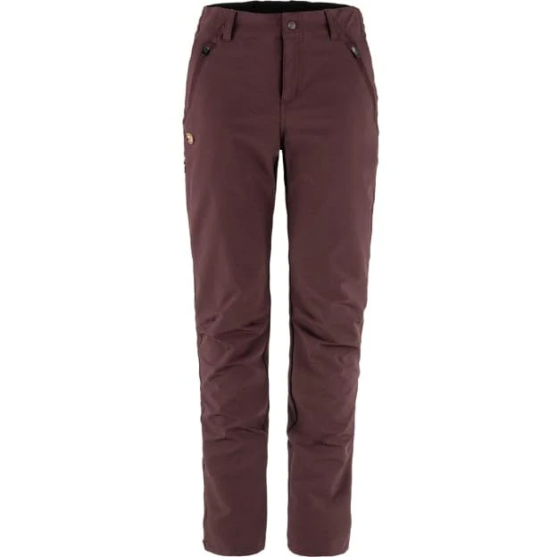 Fjallraven 87101-357 Abisko Trail Stretch Trousers W Pants Women's Port Size 34/L