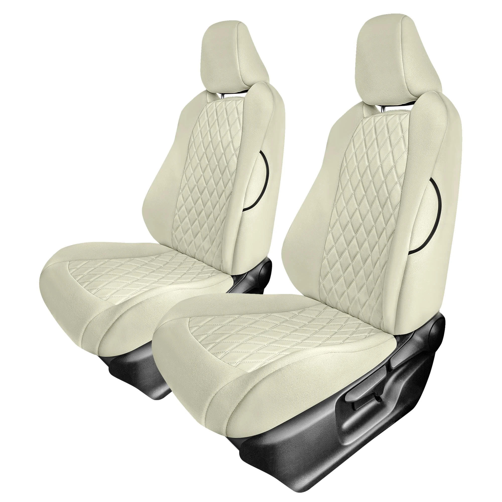 FH Group Custom-Fit Seat Covers for 2020-2024 Toyota Corolla, Front Set Solid Beige Ultraflex Neoprene Car Seat Covers, Waterproof Automotive Seat Covers, Toyota Accessories