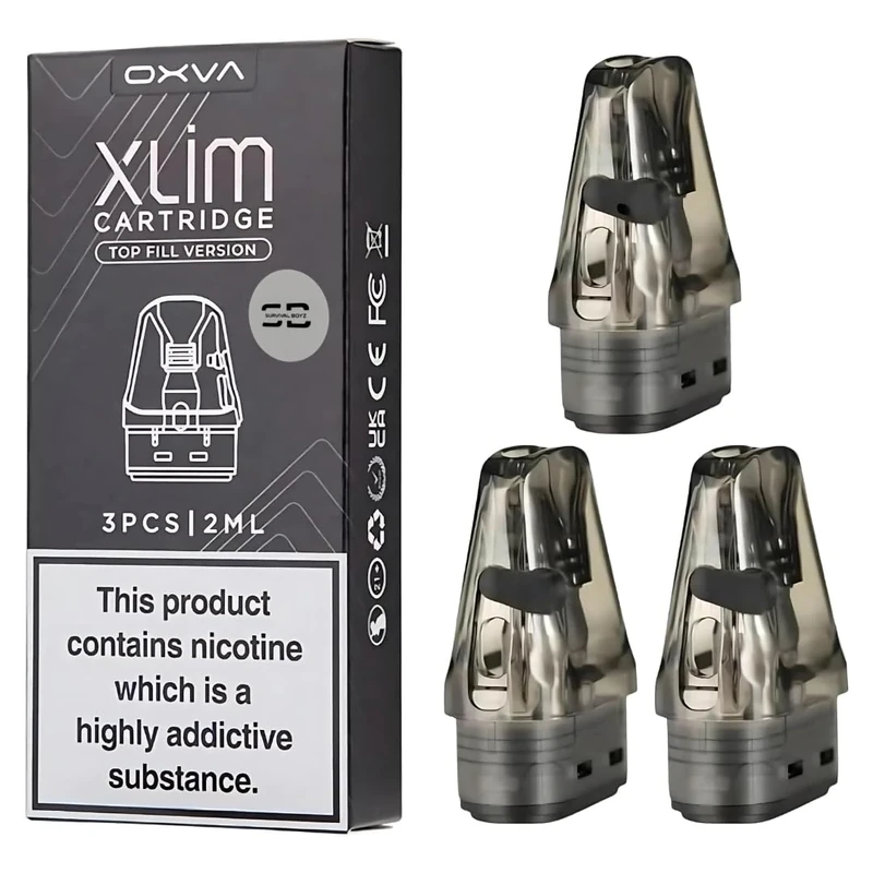 Oxva Xlim V3 Pods [0.6] - 3 Pack - Available in 0.4,0.6,0.8,1.2Ω - Compatible with Oxva Xlim Series EXCEPT Xlim C Kit - No Nicotine