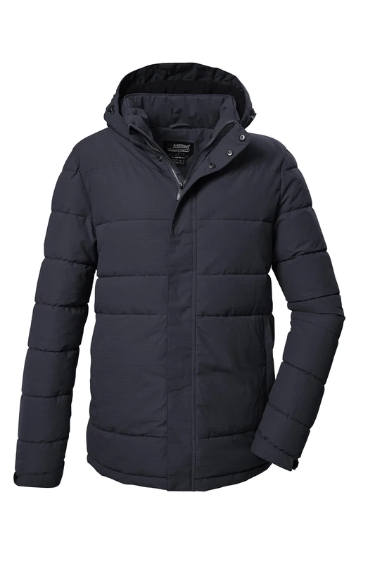 Killtec Men's Kow 2 Mn Qltd Jckt Quilted Zip-Off Hood/Functional Jacket is Water-Repellent, Navy, XL