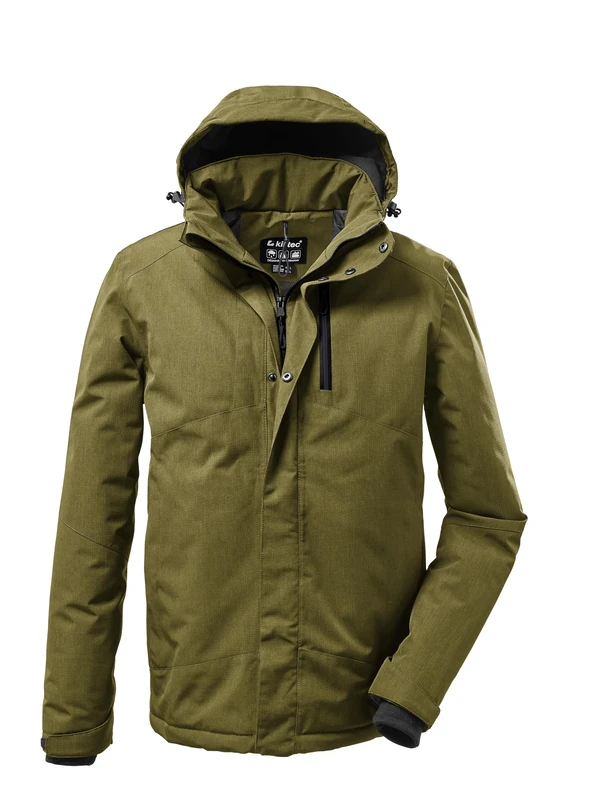 Killtec KOW 161 MN JCKT 37589-000 Men's Functional Jacket with Zip-Off Hood Pale Olive L