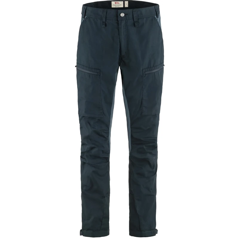 Fjallraven 82890R-555-570 Abisko Lite Trekking TRS M Reg Pants Men's Dark Navy-Mountain Blue Size 46