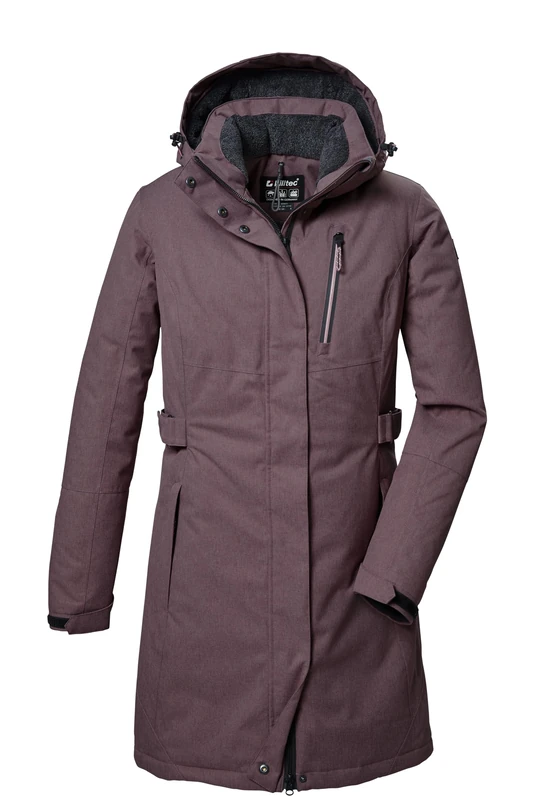 Killtec KOW 303 WMN PRK 41815-000 Women's Functional Parka with Zip-Off Hood Mauve 38