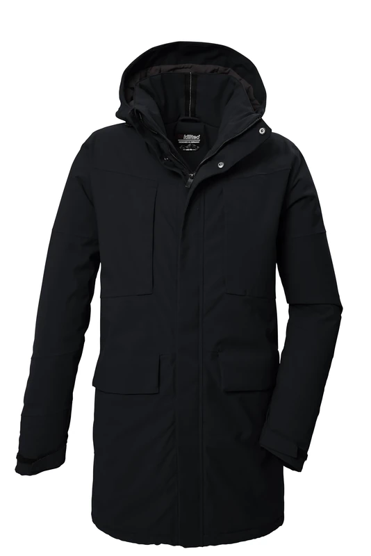 Killtec KOW 80 MN PRK 41848-000 Men's Functional Parka with Removable Hood L Black