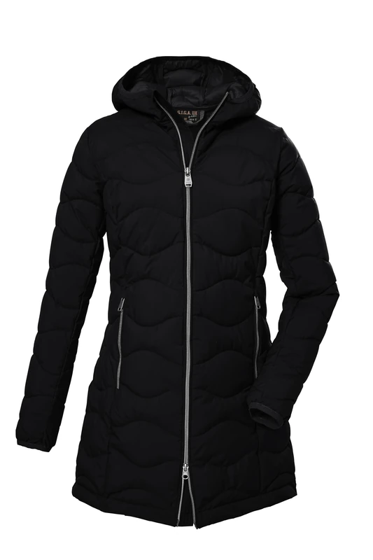 G.I.G.A. DX GW 20 WMN QLTD PRK 39844-000 Women's Quilted Parka with Hood/Functional Parka in Down Look Black 38
