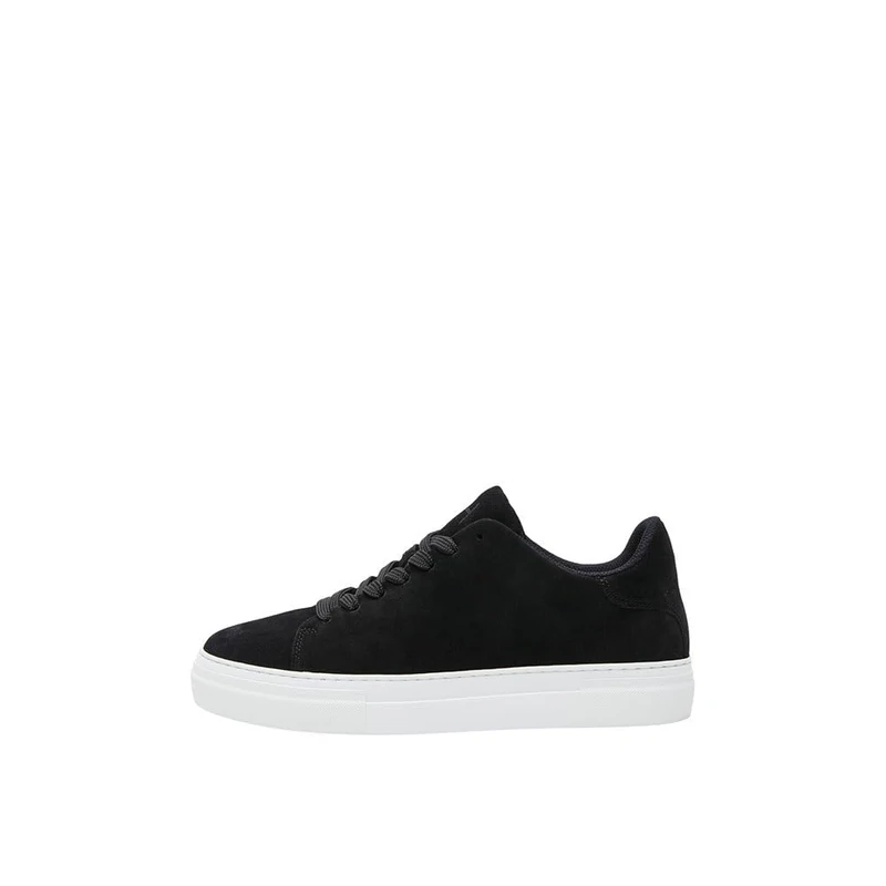 SELETED Homme Men's SLHDAVID Chunky Suede Noos Trainers, Black, 43 EU, Black, 9.5 UK