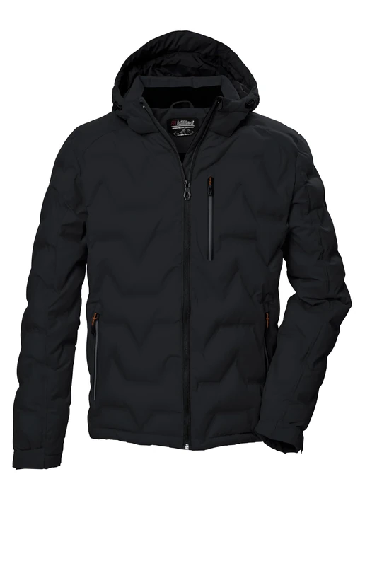 Killtec KOW 60 MN QLTD JCKT 41834-000 Men's Quilted Jacket with Hood/Jacket is Water-Repellent Black L - Image 1