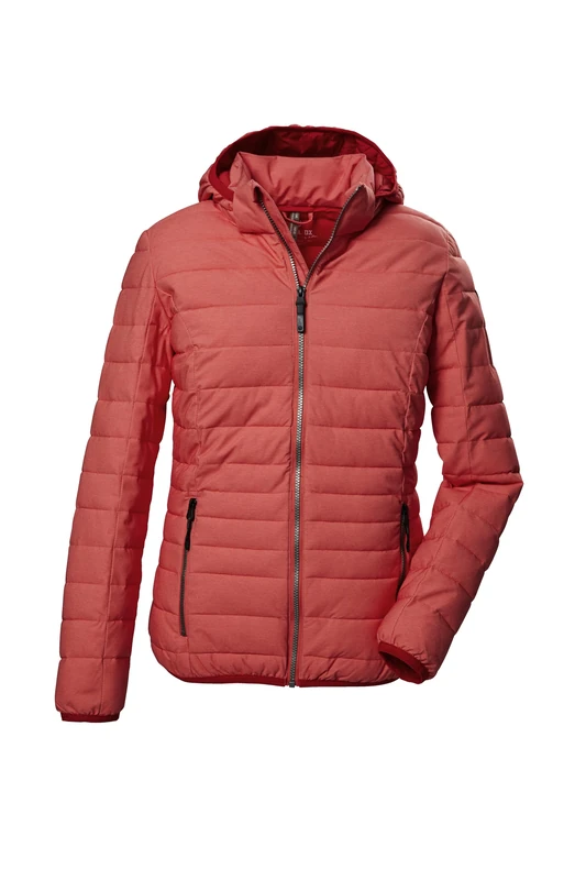 G.I.G.A. DX GW 67 WMN QLTD JCKT_Uyaka 42266-000 Women's Quilted Functional Jacket with Zip-Off Hood Coral 50