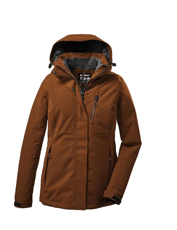Killtec KOW 140 WMN Women's Outdoor Jacket Functional Jacket with Removable Hood Waterproof Windproof Breathable - Image 1