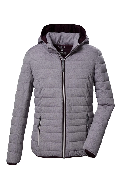 G.I.G.A. DX Uyaka 28041-000 Women's Quilted Jacket/Casual Functional Jacket in Down Look with Zip-Off Hood Blackberry, 36