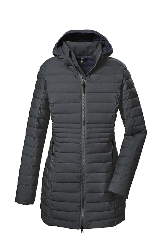 G.I.G.A. DX Women's Gw 14 Wmn Qltd Prk_bacarya Quilted Functional Parka with Zip-Off Hood, Smoke Blue, 40