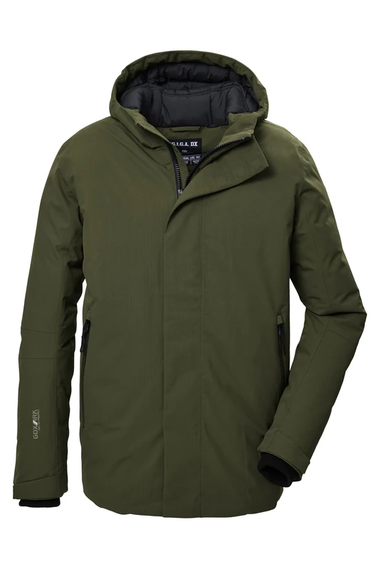 G.I.G.A. DX Men's Gw 11 Mn Jckt Functional Outdoor Jacket with Hood, Dark Olive, 4XL