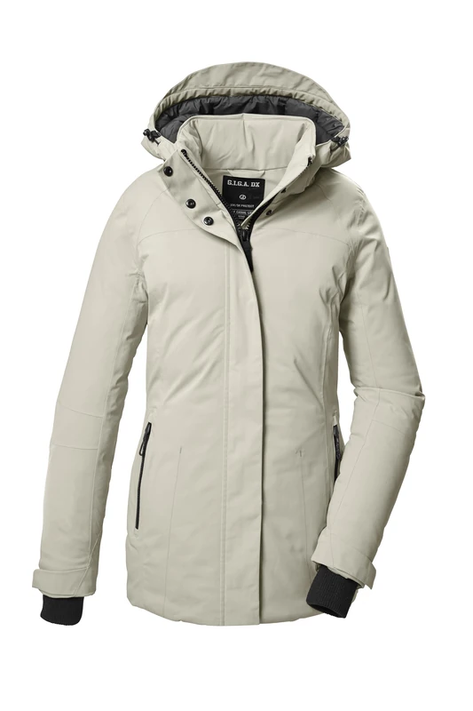 G.I.G.A. DX GW 6 WMN JCKT 42018-000 Women's Functional Outdoor Jacket with Zip-Off Hood Champagne, 42 - Image 1