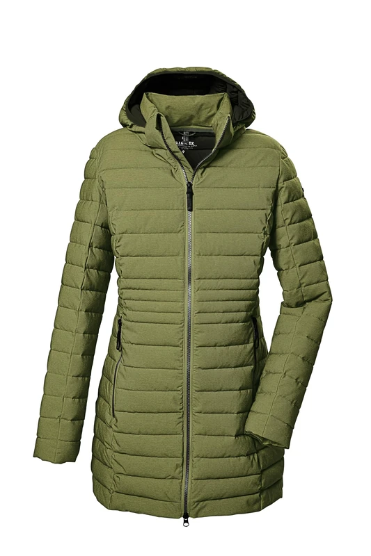 G.I.G.A. DX Women's Gw 14 Wmn Qltd Prk_bacarya Quilted Functional Parka with Zip-Off Hood, Forest Green, 48 (EU)