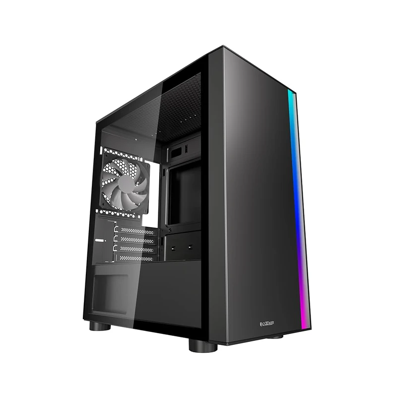 PcCooler Platinum LM300 ARGB - - Micro ATX - windowed Side Panel (Tempered Glass) - no Power Supply - USB/Audio/Mic