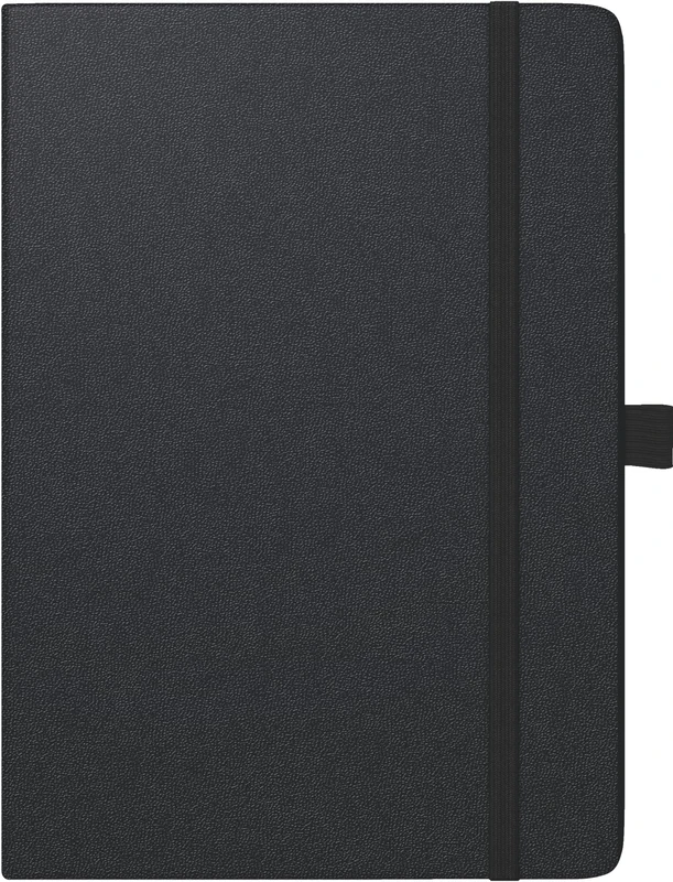 BRUNNEN Kompagnon TimeCenter Model 725 (2025) Book Calendar, 2 Pages = 1 Week, A5, 352 Pages, Baladek Cover, Black