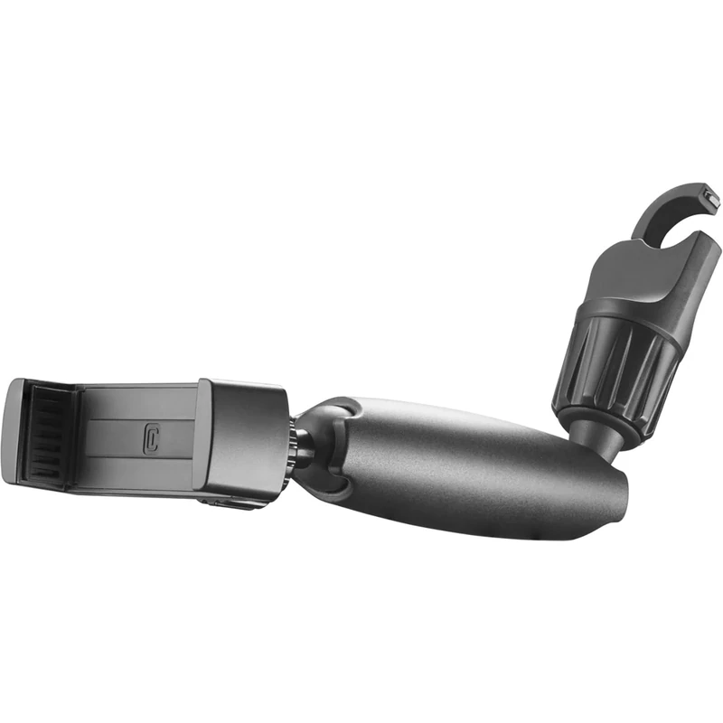 Cellularline - Spin Mirror - Universal - Car Smartphone Holder - Clamp Phone Mount - Mirror Mount - Black