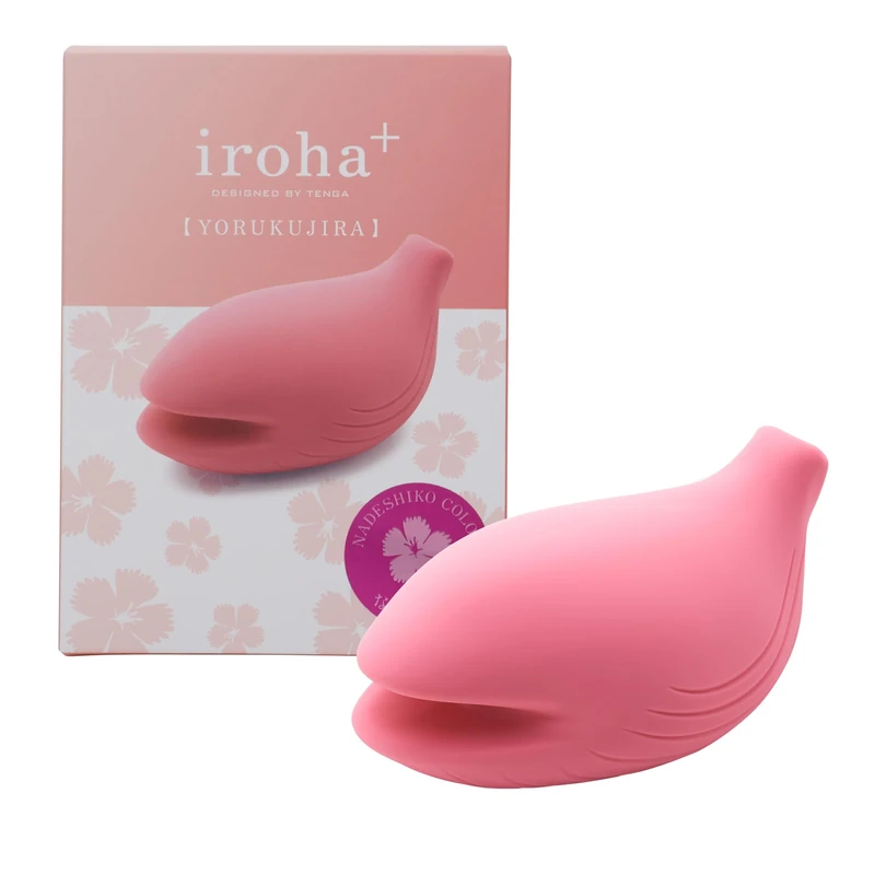 iroha iroha+ Renewal Pleasure Item Yoru Vibrator for Women, Clitoral Waterproof Rechargeable Vibrator, Nadeshiko Pink