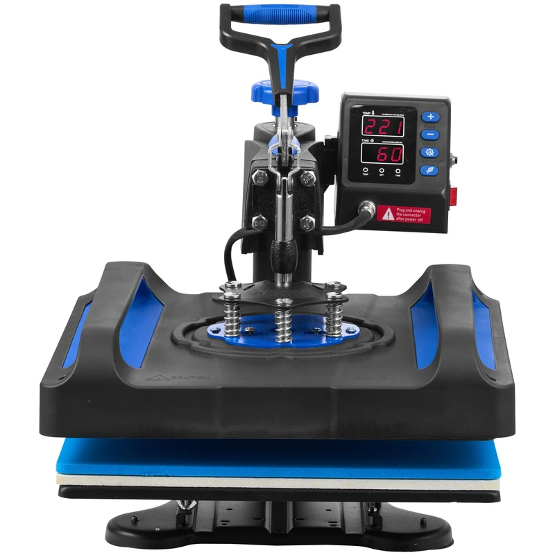 VEVOR Heat Press Machine, Heat Transfer, Multifunction Heat Press 38 x 38 cm, Heat Press Machine with Anti-Scald Surface for DIY T-Shirts, Hats
