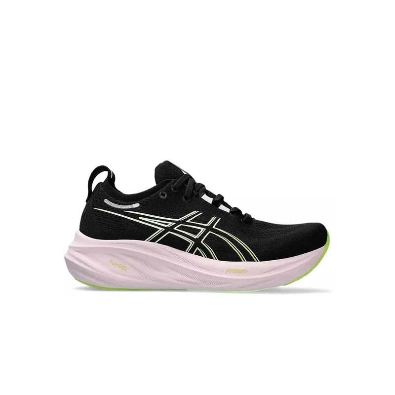Asics 1012B601-004 Gel-Nimbus 26 Women Black/NEON Lime UK 6.5