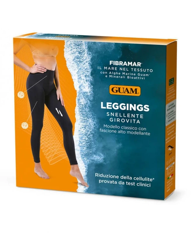 Guam Fibramar Classic Leggings Size S-M, Unisex Adult, Black, Medium