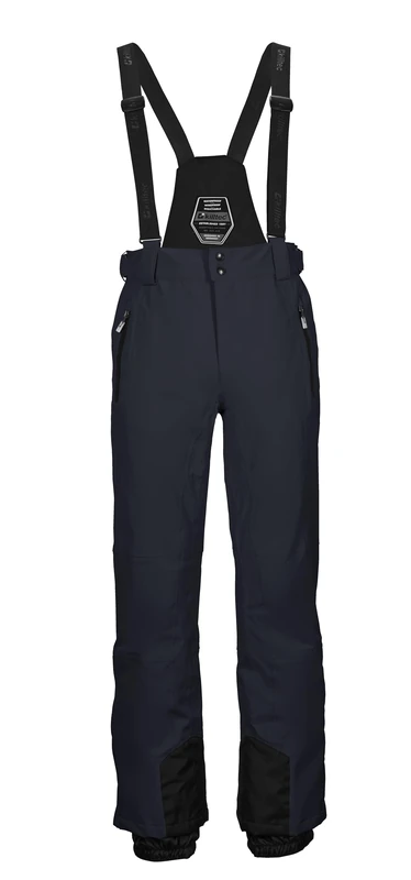 killtec Enosh 30920-000 Men's Ski Trousers with Removable Straps, Edge Protection and Snow Guard, Navy, 3XL