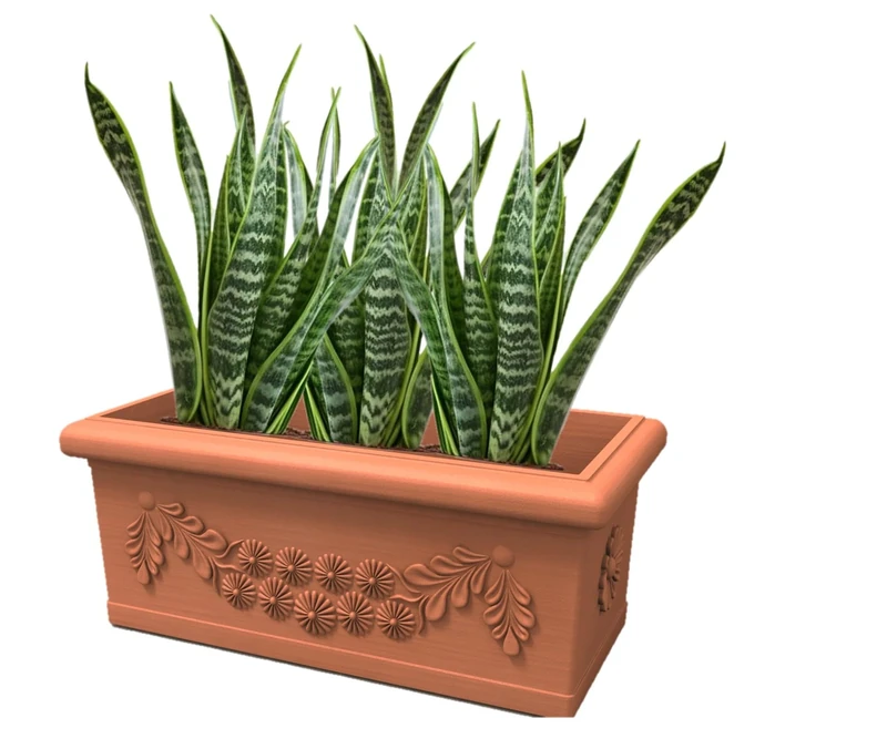 Kloris Plant Pot, Polyethylene (PE), Terracotta, 80x40